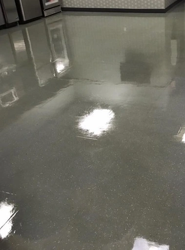 A stone floor restored professionally by ServiceFirst Clean & Restore in Charleston, WV