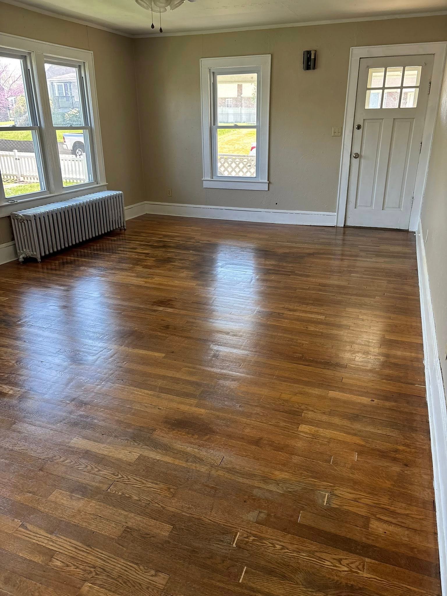 Volcano and lava field against a stormy sky
