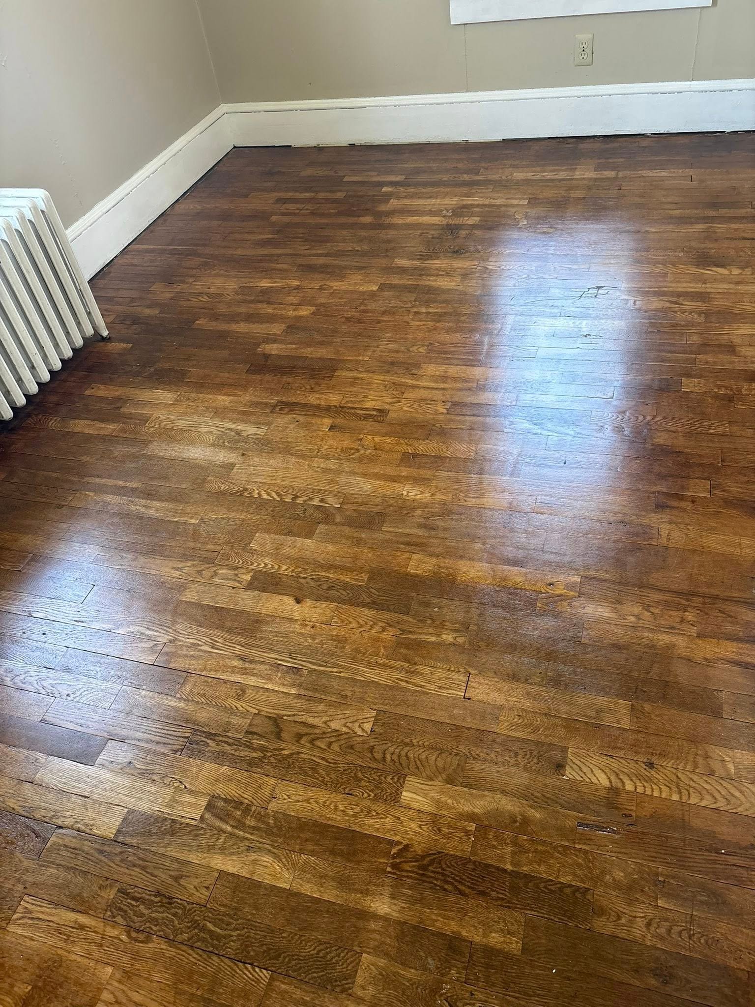 Volcano and lava field against a stormy sky